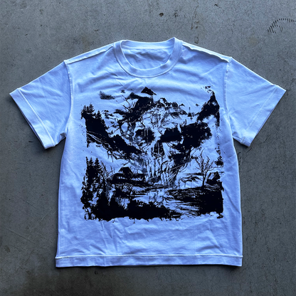 White "Dead Sky" Tee